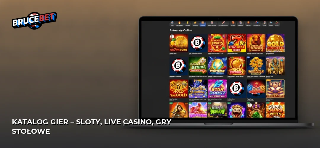 Katalog gier – sloty, live casino, gry stołowe