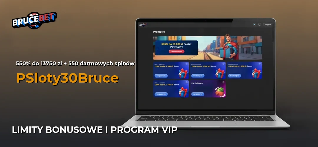 Zrzut ekranu strony BruceBet